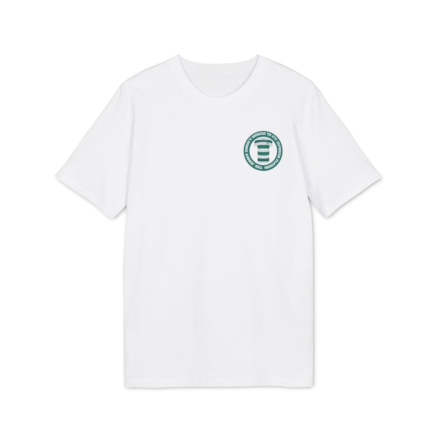 ‘The Jersey Doesn't Shrink' T-Shirt (Black, White, Glazed Green, Aloe Green, Khaki, Natural Raw)