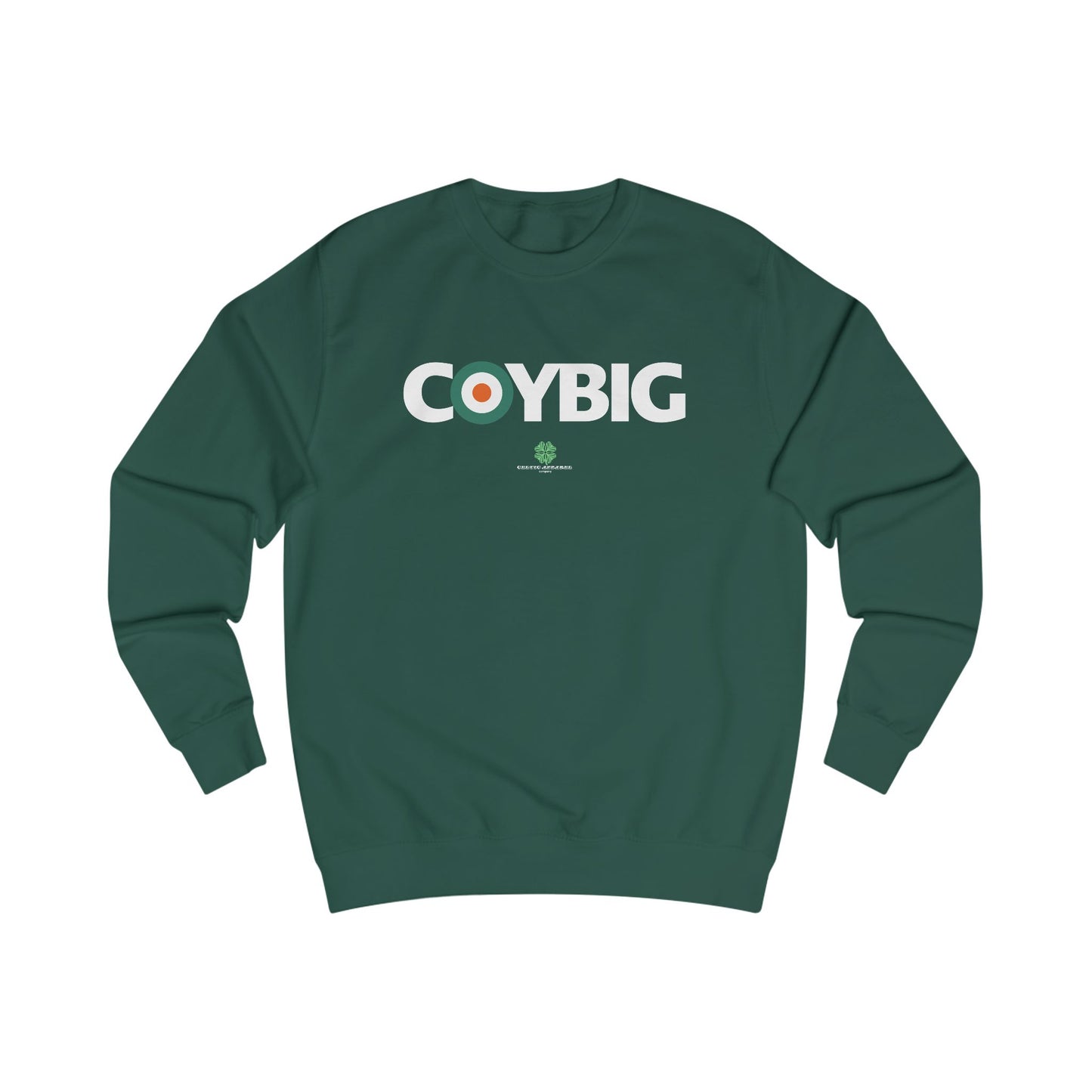 COYBIG Crewneck Sweatshirt (Black, Bottle Green, Forest Green)