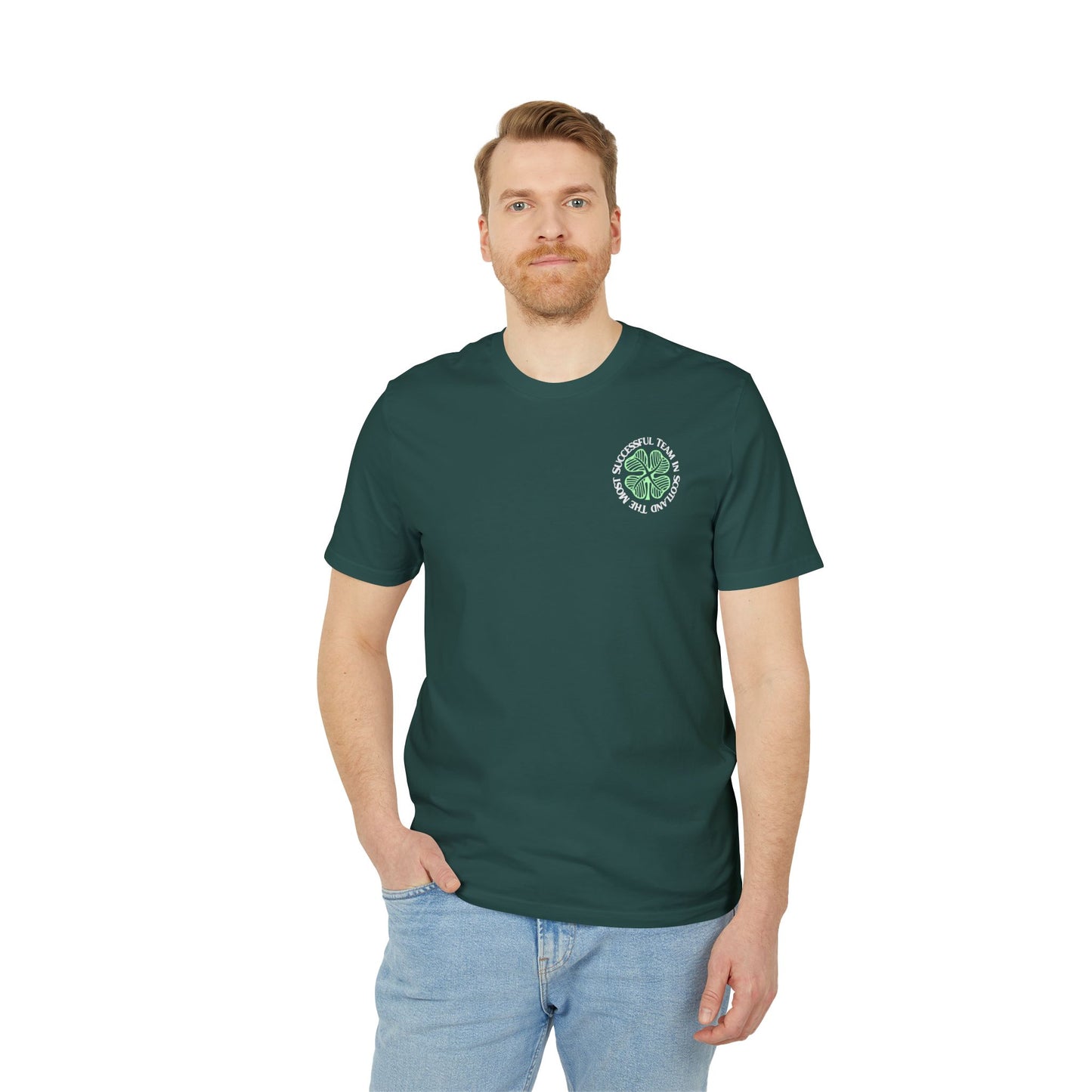 The Most Successful Team In Scotland T-shirt(Black, Glazed Green)