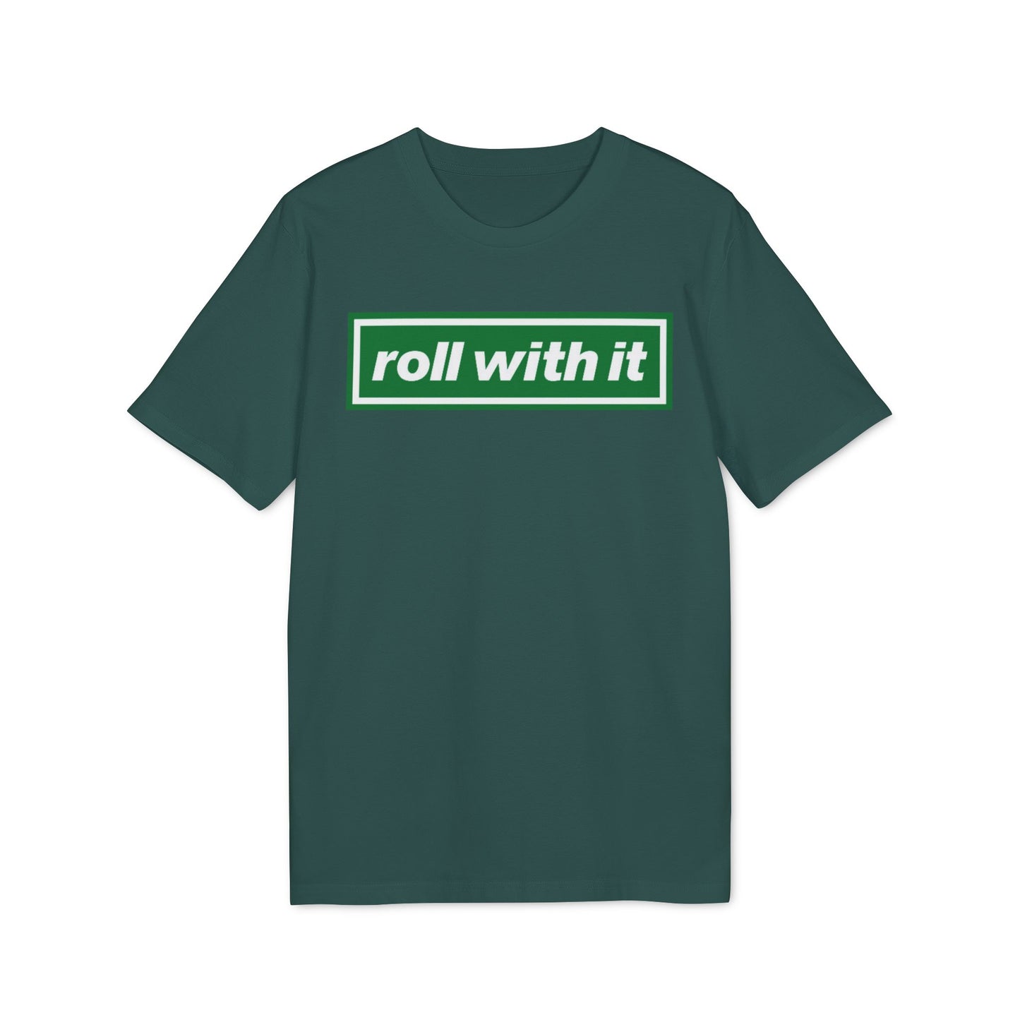 Roll With It Logo T-shirt (Natural Raw, Grey, Black, Glazed Green, White)