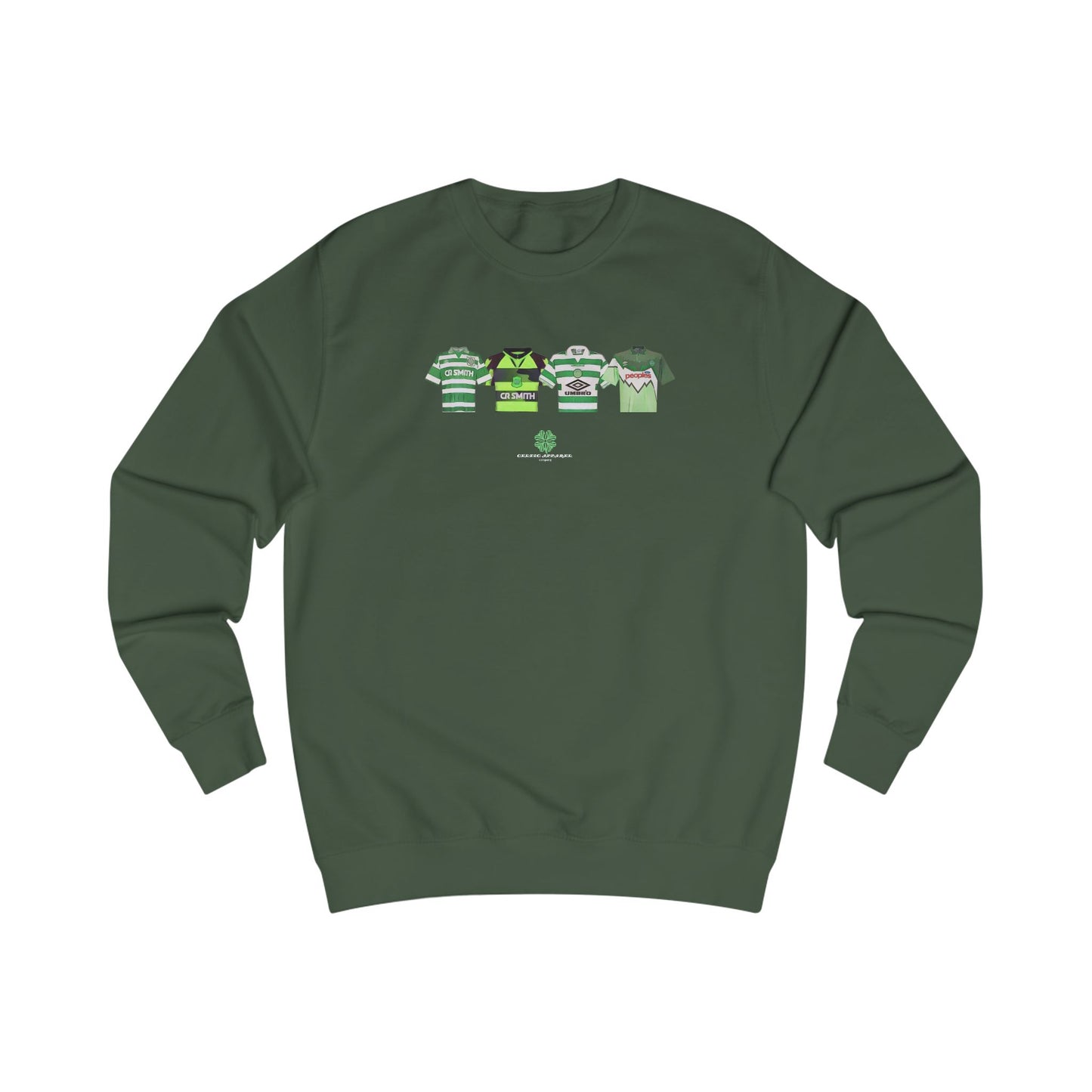 90's Classic Kits Crewneck Sweatshirt (Black,Grey,White,Bottle Green,Forest Green)