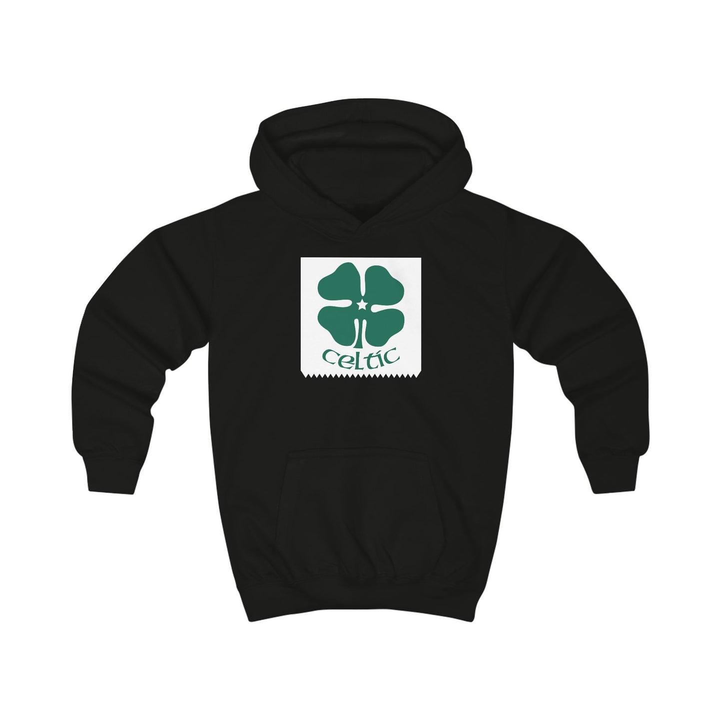 Clover Logo Kids Hoodie (Black, Bottle Green, Kelly Green, Grey)