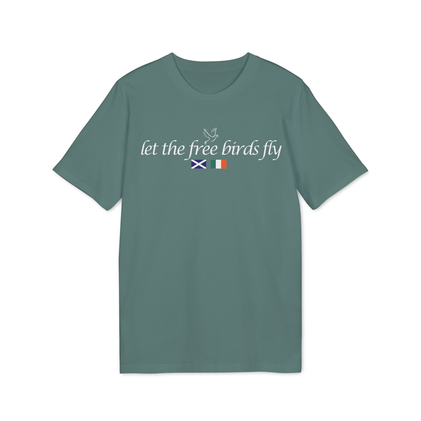 Let The Free Birds Fly T-Shirt (Black, Glazed Green, Green Bay, Khaki)