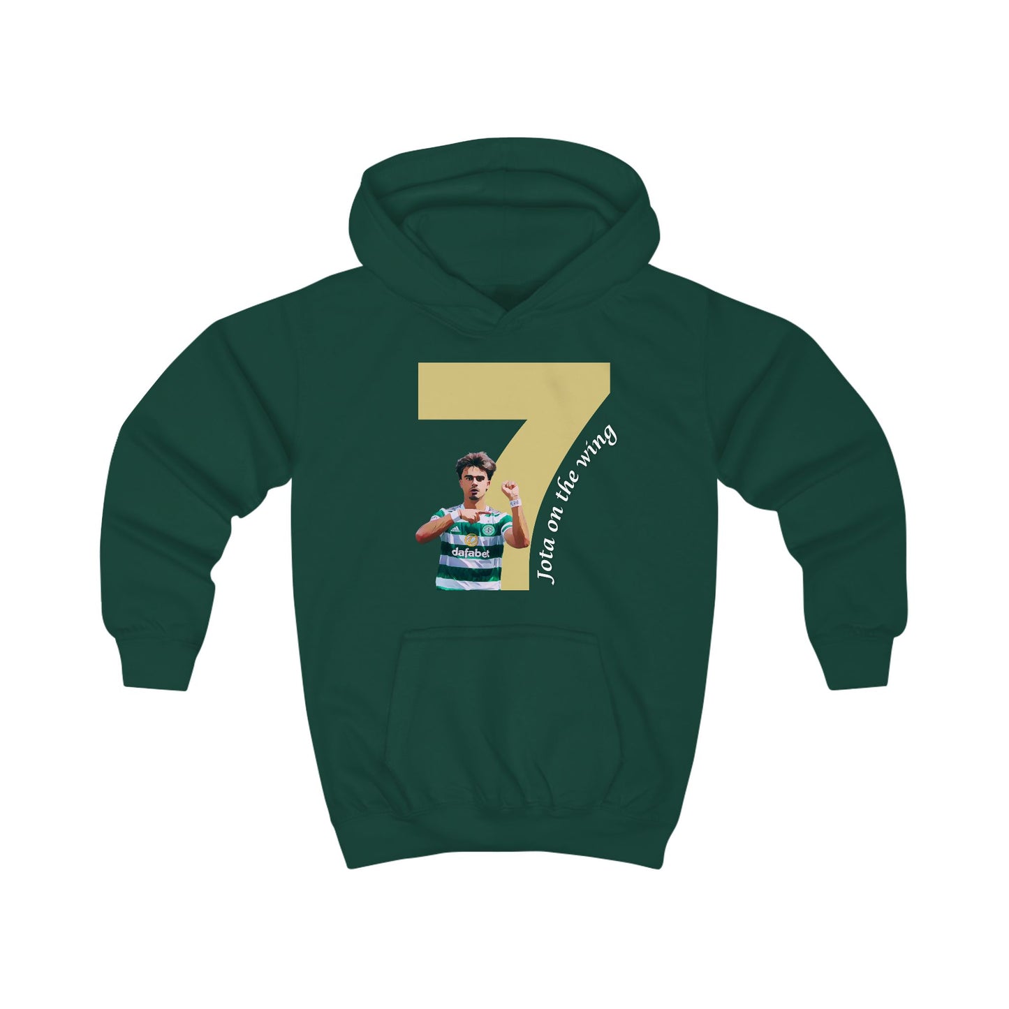 Jota On The Wing Kids Hoodie (Black, Kelly Green, Bottle Green)