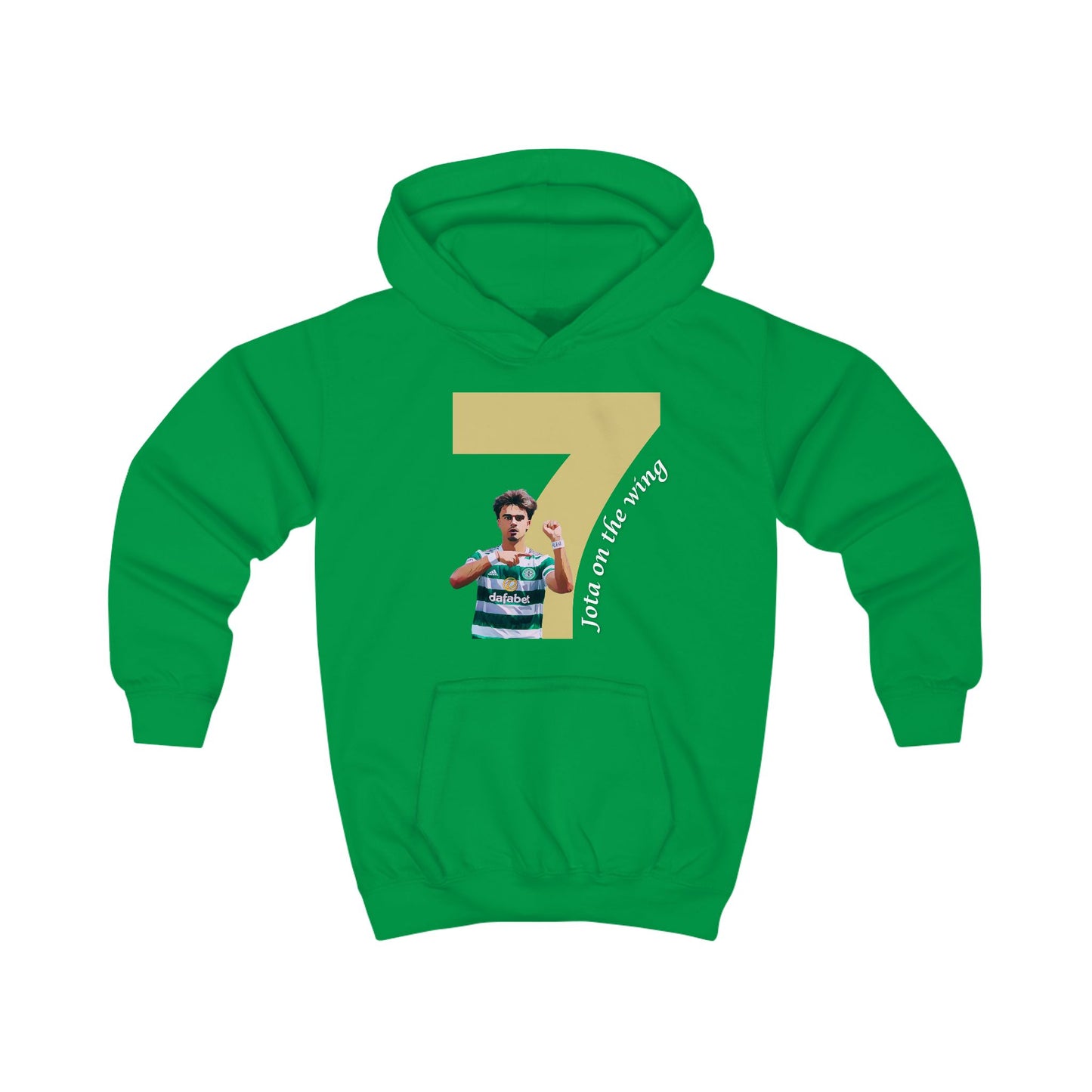 Jota On The Wing Kids Hoodie (Black, Kelly Green, Bottle Green)