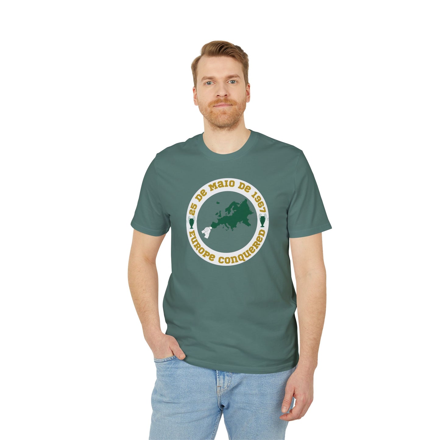 Europe Conquered Flare T-Shirt (Black, Green Bay, Grey)