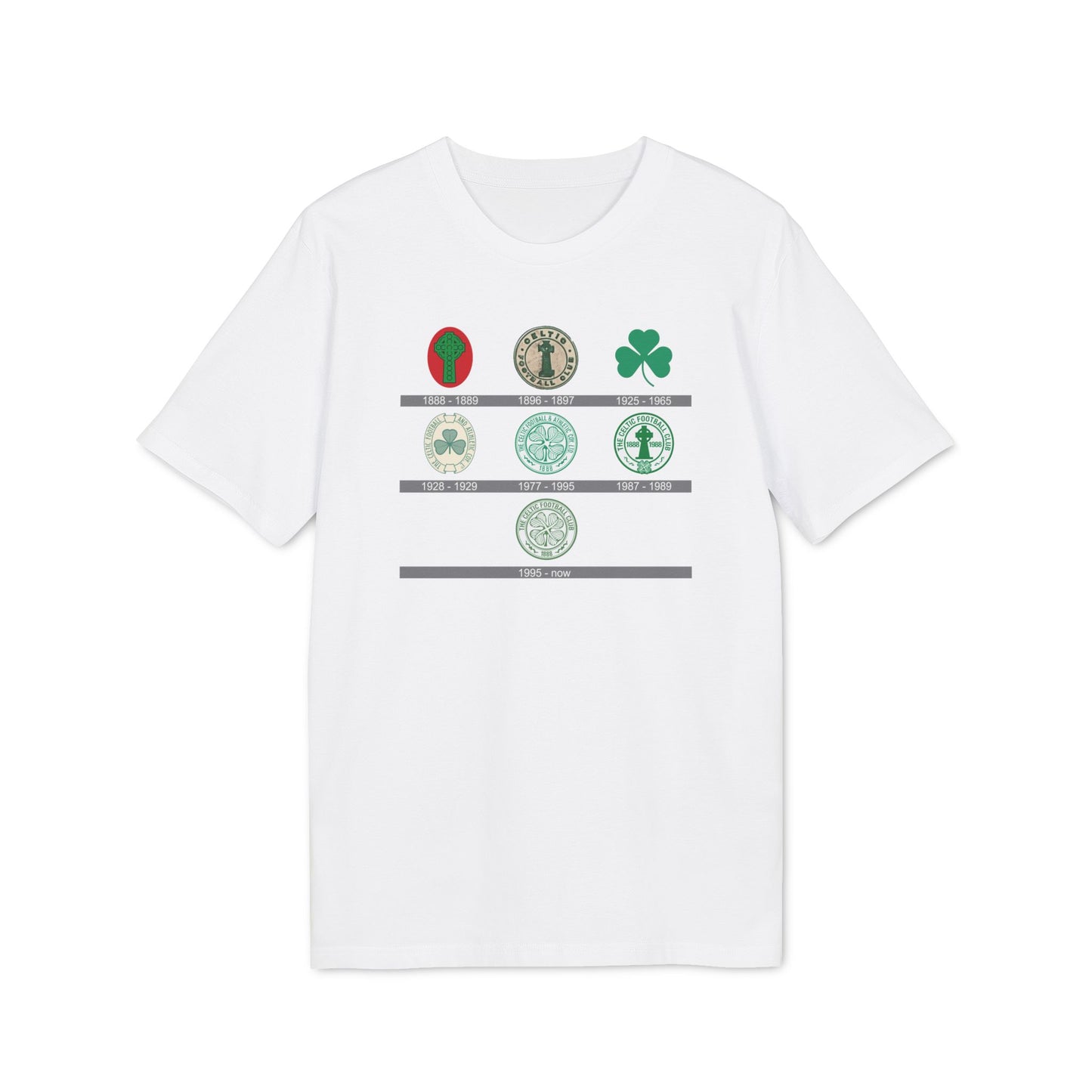 Crests of Celtic T-Shirt (Black,White,Grey,Glazed Green)