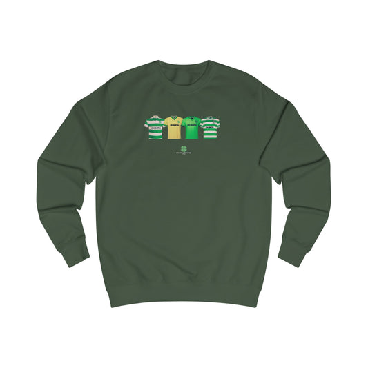 Classic 80's Kits Crewneck Sweatshirt (Black,Grey,White,Forest Green,Bottle Green)