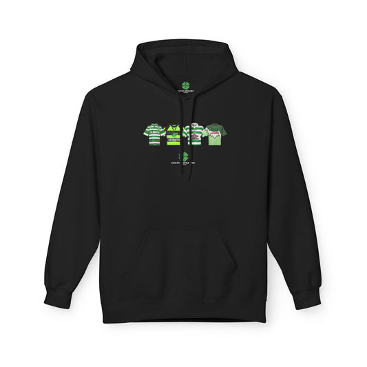 90's Classic Kits Hoodie (Black, Grey, White, Military Green)