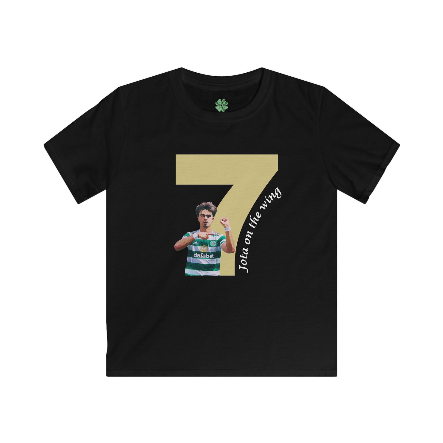 Jota On The Wing Kids T-Shirt (Green, Black)