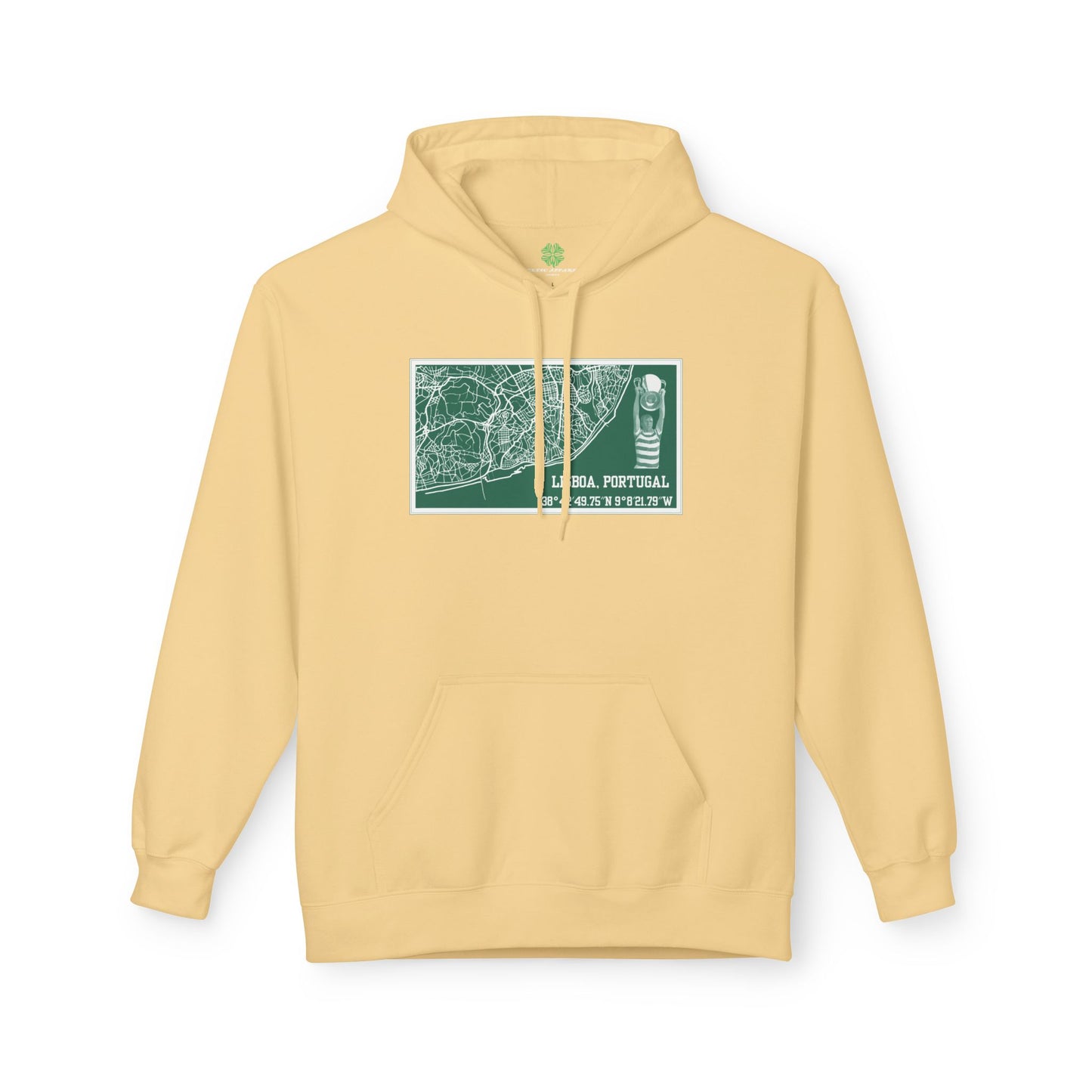 Map of Lisbon Hoodie (Black, Grey, White, Yellow, Military Green, Sand)