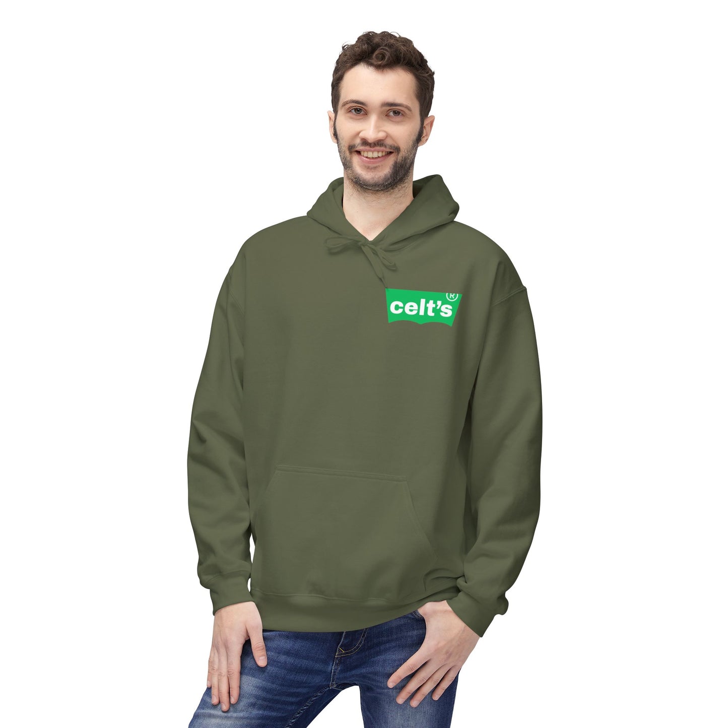 Celts Hoodie (Grey, Black, Grey, Military Green)