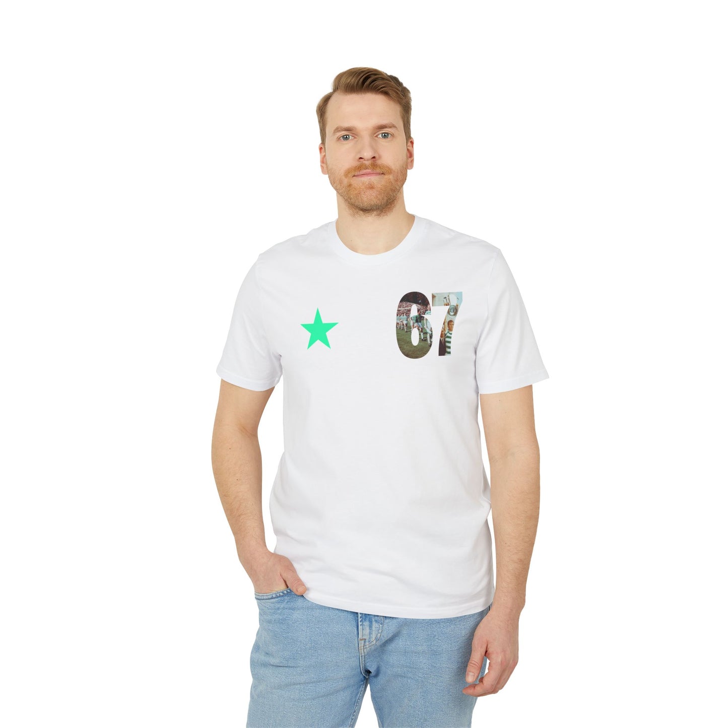 Star of 67 T-Shirt (White, Black, Glazed Green)