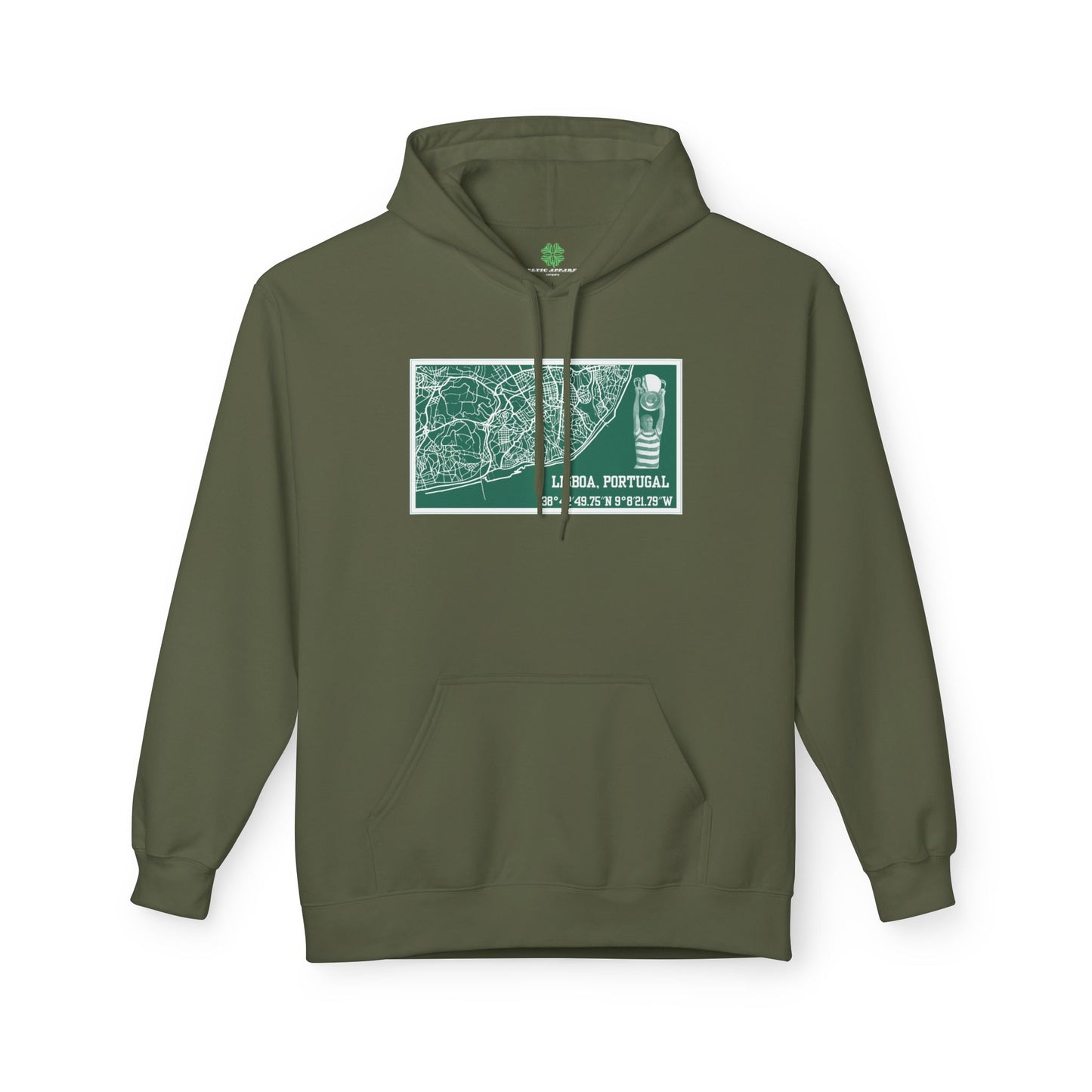 Map of Lisbon Hoodie (Black, Grey, White, Yellow, Military Green, Sand)