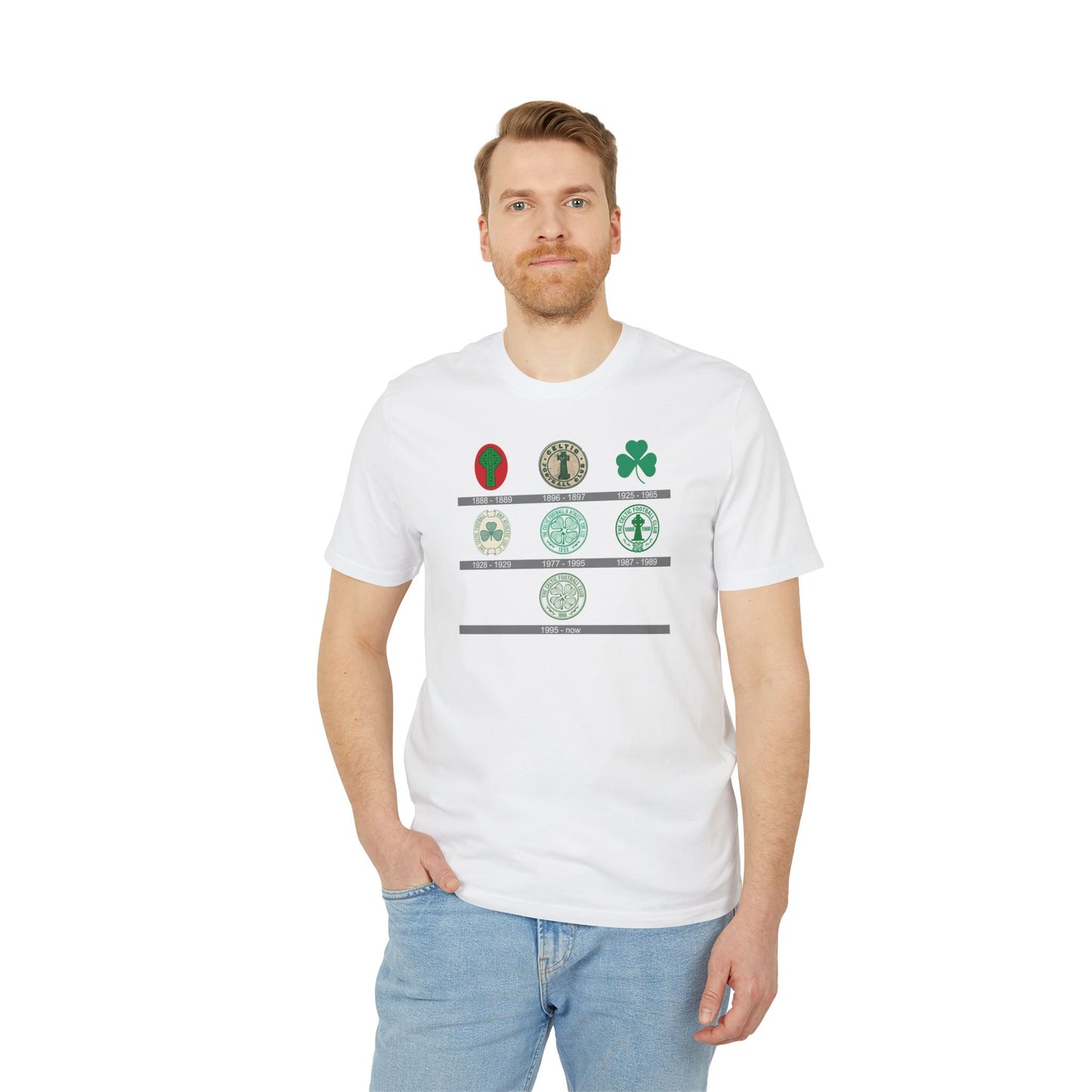 Crests of Celtic T-Shirt (Black,White,Grey,Glazed Green)