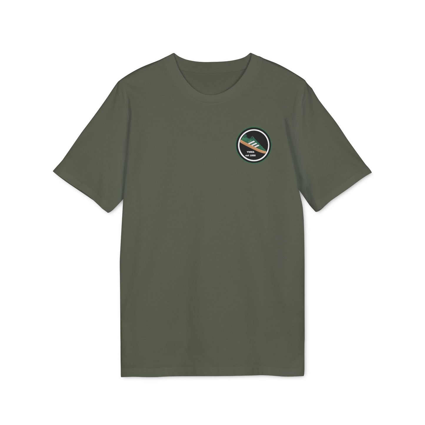 YNWA est 1888 Trainer Small Logo T-Shirt (Black, White, Grey, Aloe, Glazed Green, Khaki)