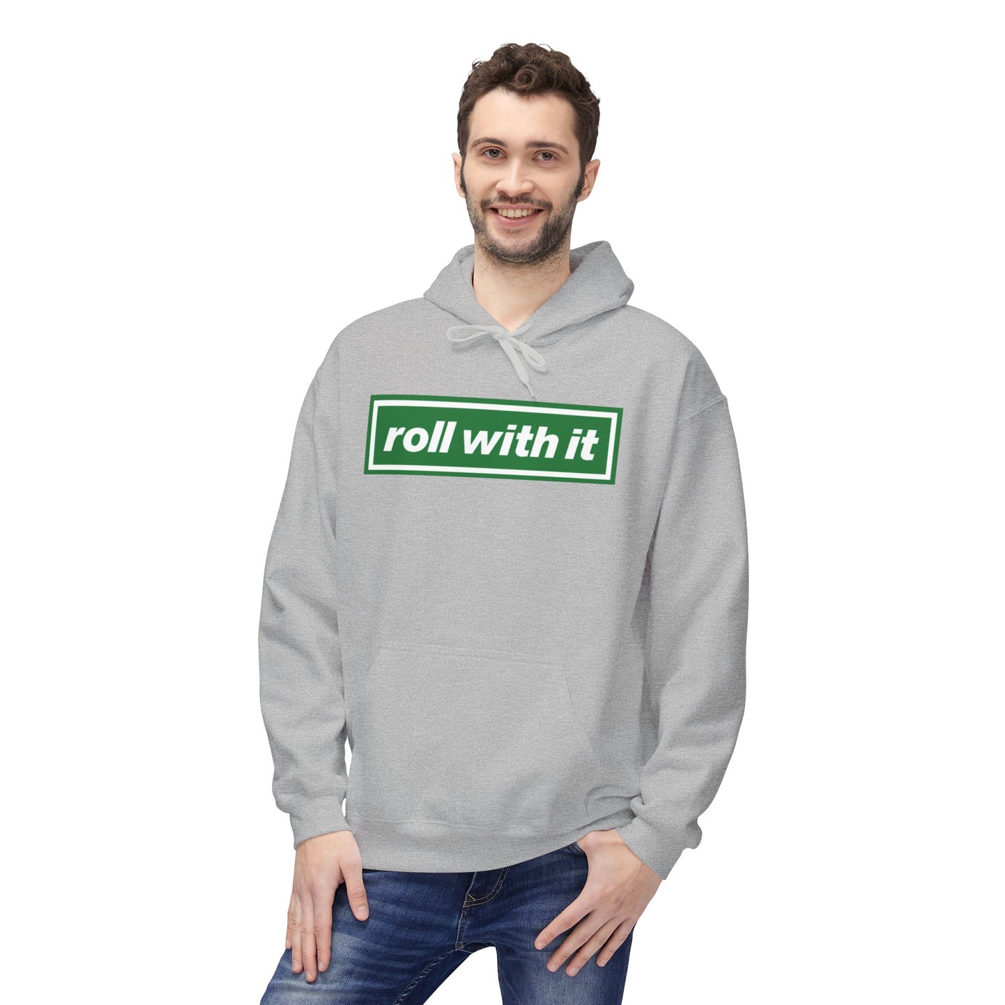 Roll With It Logo Hoodie (Black, Grey, White, Military Green)