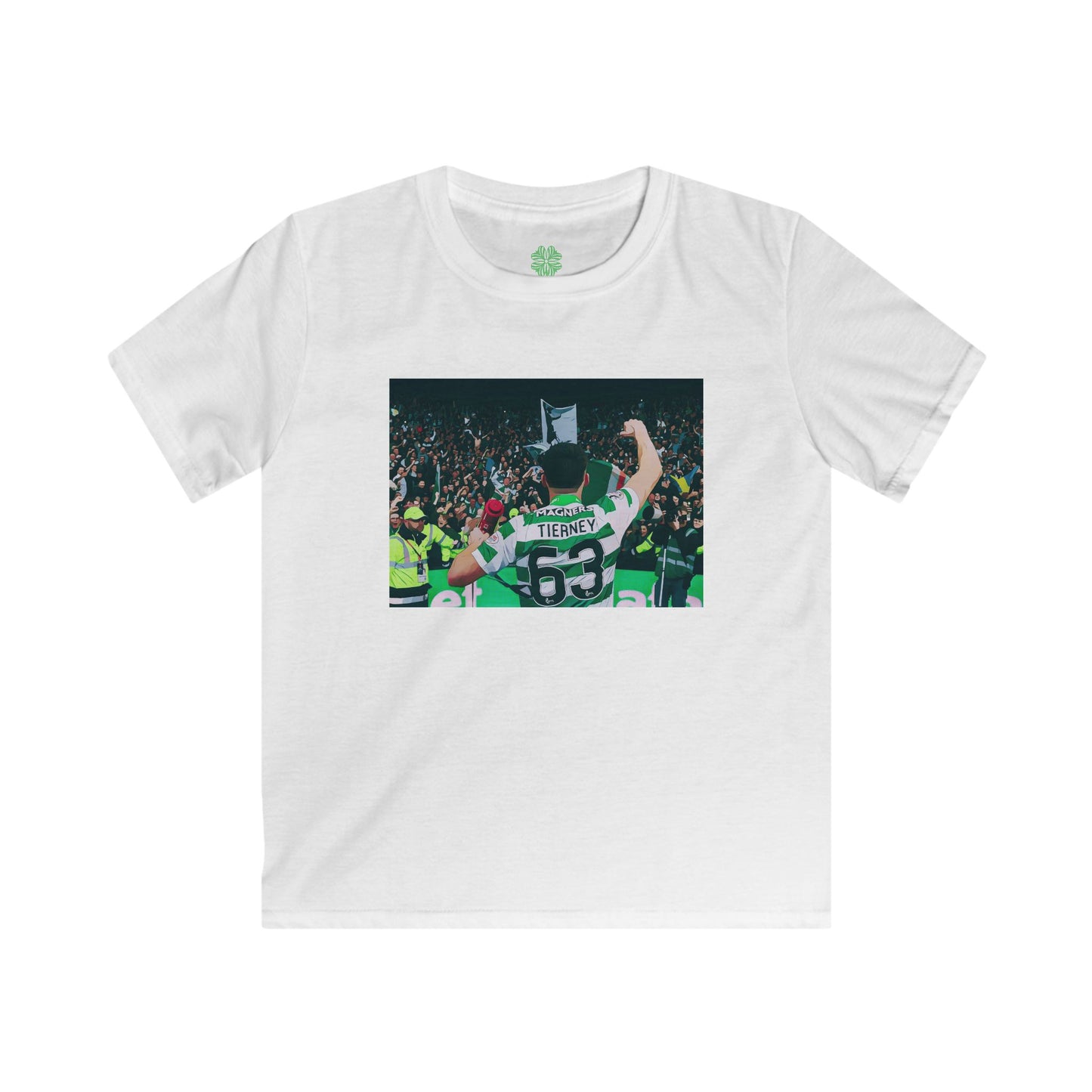 Kieran Tierney Kids T-Shirt (Black, White, Green)