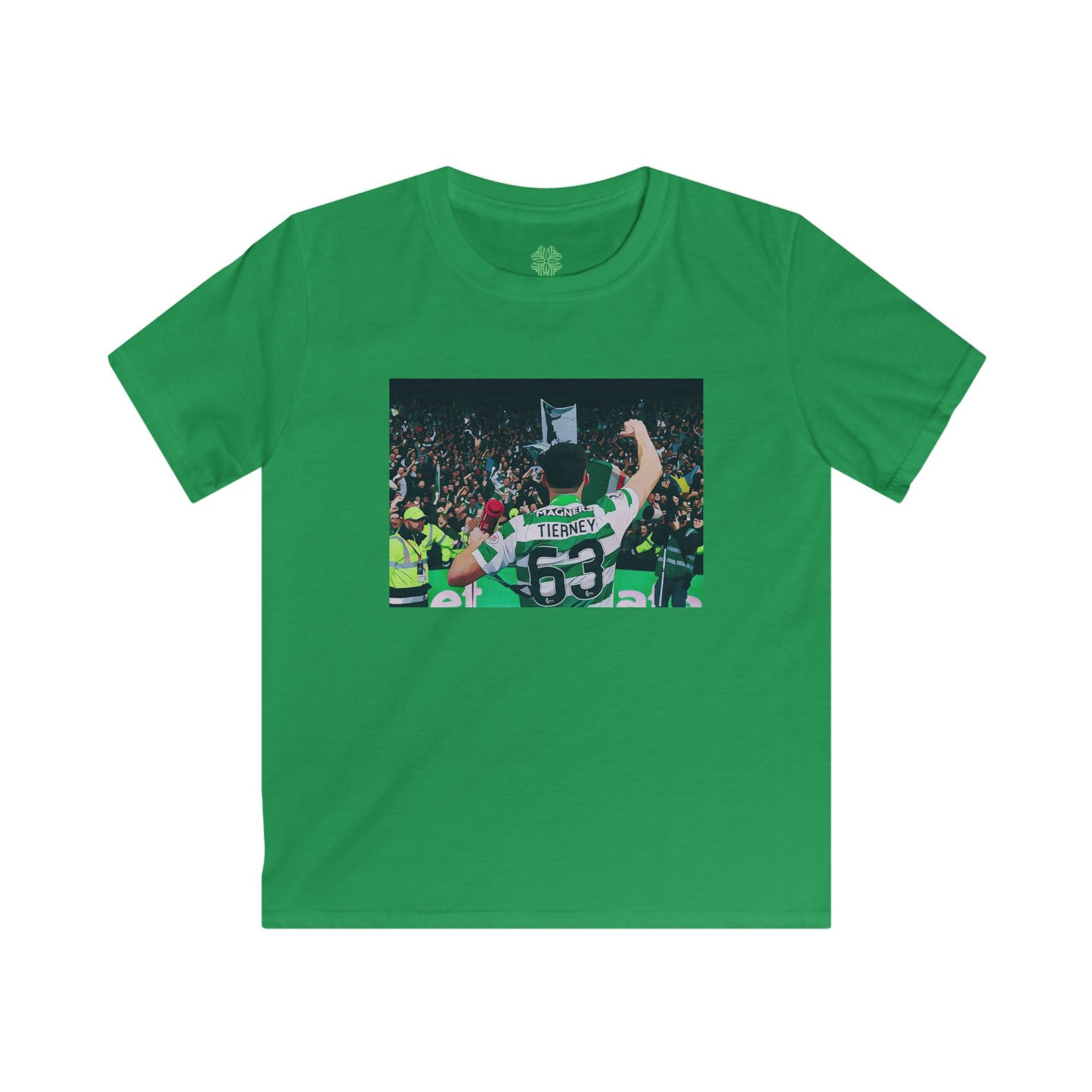 Kieran Tierney Kids T-Shirt (Black, White, Green)