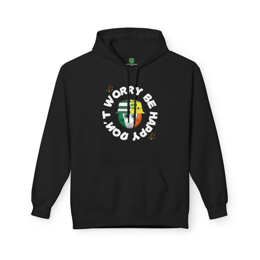 Don't Worry Be Happy Hoodie (Black, Military Green)