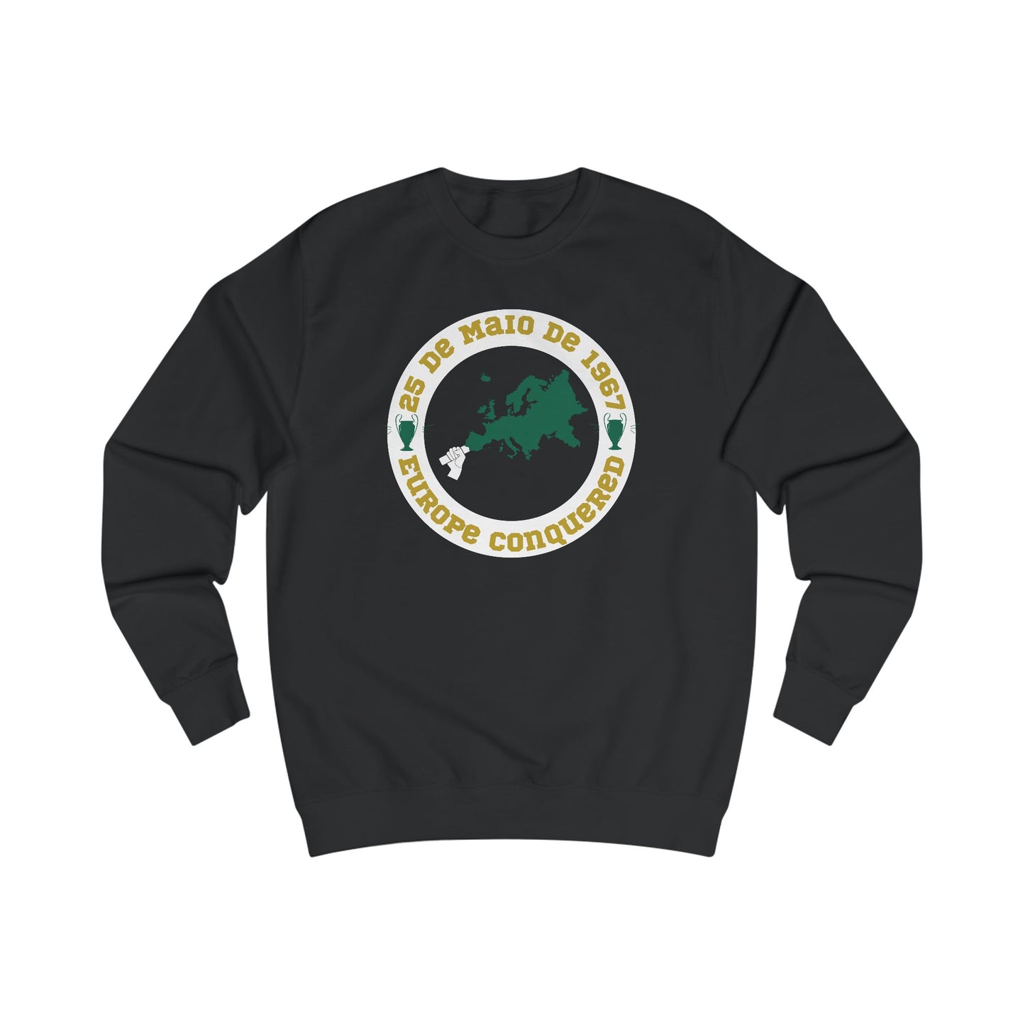 Europe Conquered Flare Crewneck Sweatshirt (Black, Grey, Dusty Green, Ash)