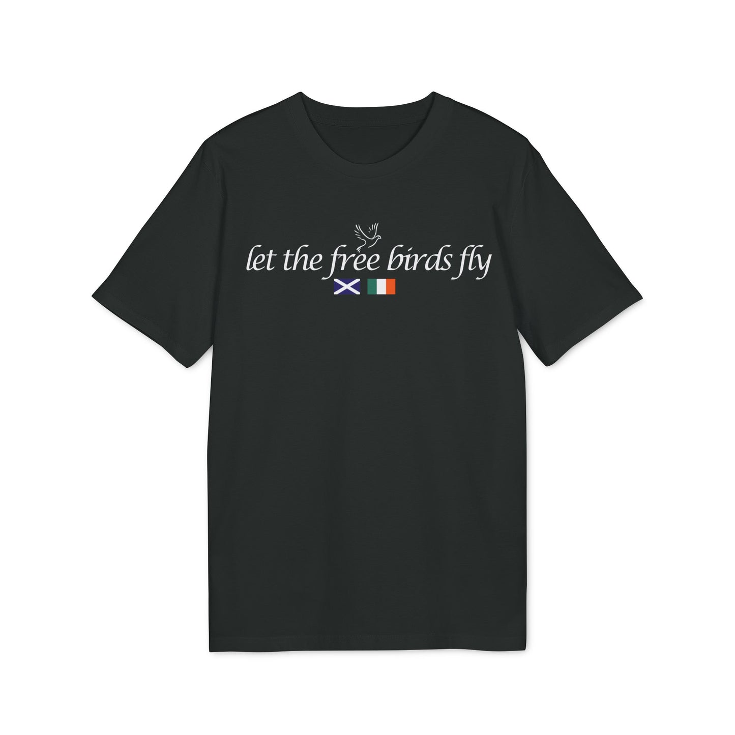 Let The Free Birds Fly T-Shirt (Black, Glazed Green, Green Bay, Khaki)