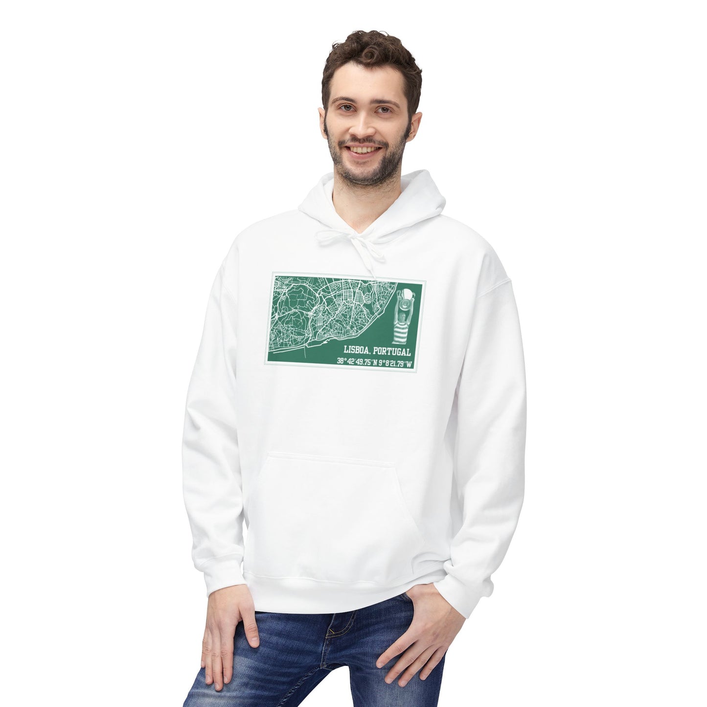 Map of Lisbon Hoodie (Black, Grey, White, Yellow, Military Green, Sand)